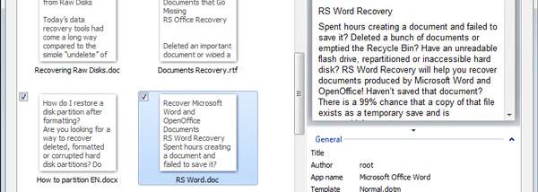 RS Word Recovery screenshot