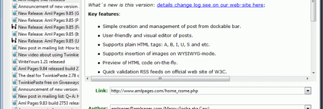 RSSme screenshot