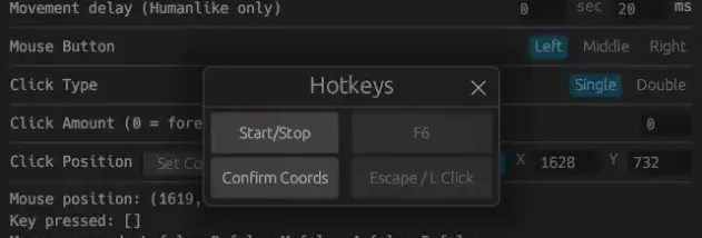 Rusty AutoClicker screenshot