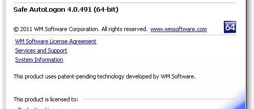 Safe AutoLogon screenshot