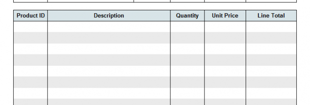 Sales Invoice Template screenshot