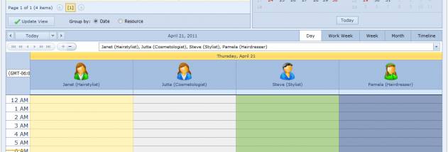 Salon Calendar for Workgroup screenshot