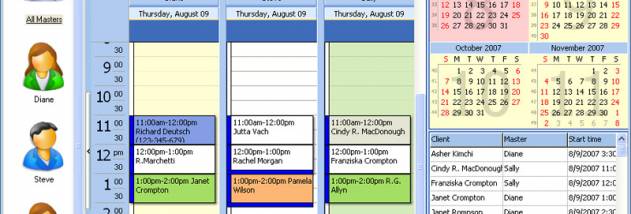 Salon Calendar screenshot