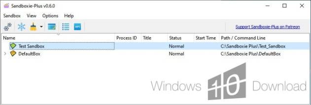 Sandboxie Plus screenshot