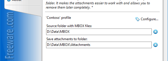 Save Attachments from MBOX for Outlook screenshot