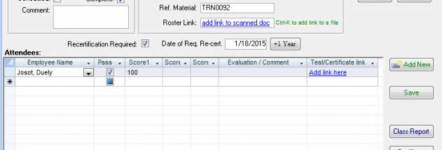 SBS T-Med Database screenshot