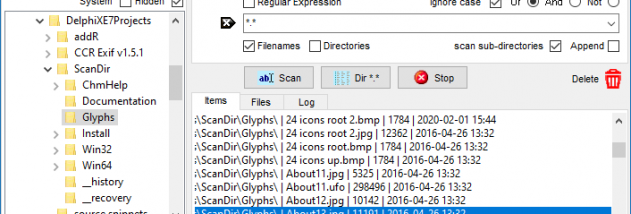 ScanDir screenshot
