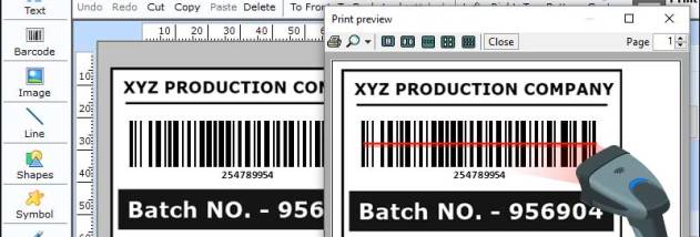 Scanning Code 128 Barcode Software screenshot