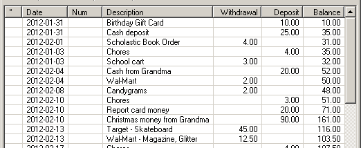 sCheckbook screenshot