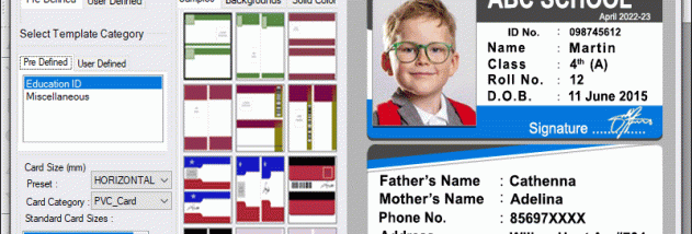 School ID Cards Maker Software screenshot