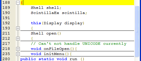 Scintilla screenshot
