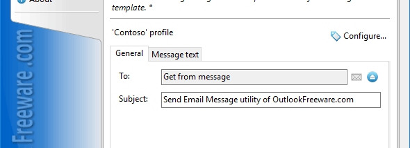 Send Email Message screenshot