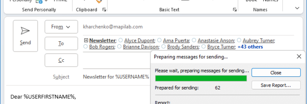 Send Personally screenshot