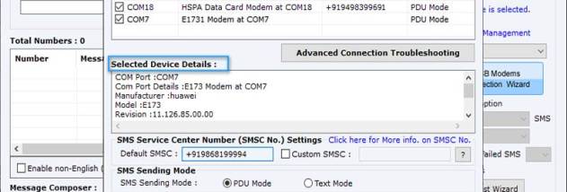 Bulk SMS For Multi USB Modem screenshot