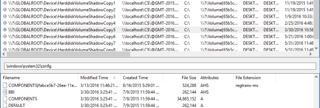 ShadowCopyView screenshot