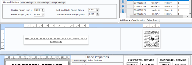 Shipping Barcode Label Generator Excel screenshot
