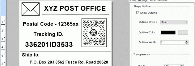 Shipping Barcode Label Generator Excel screenshot
