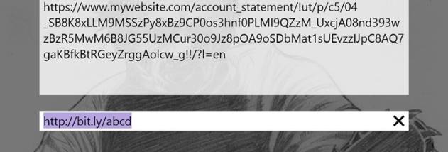 ShortUrls screenshot