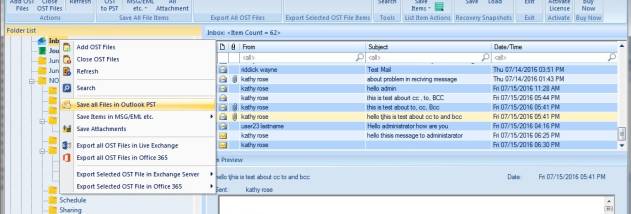 Shoviv OST to PST screenshot