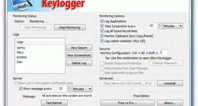 Silent Keylogger Free Edition screenshot