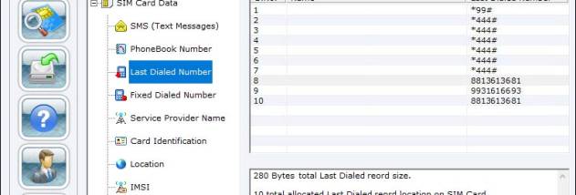 Sim Card Deleted SMS Rescue Tool screenshot