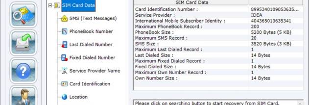 Sim Card Restore Phone Numbers screenshot