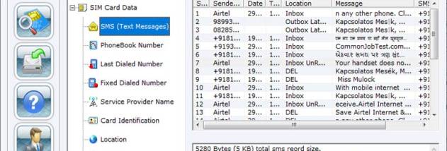 SIM Contacts Recovery screenshot