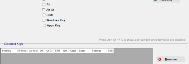 Simple Disable Key screenshot