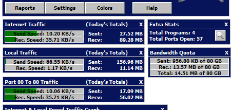 Simple Internet Meter screenshot