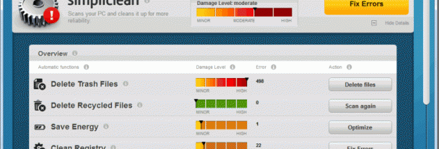 simplitec simpliclean screenshot