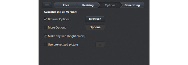 Skin Resizer Tool screenshot