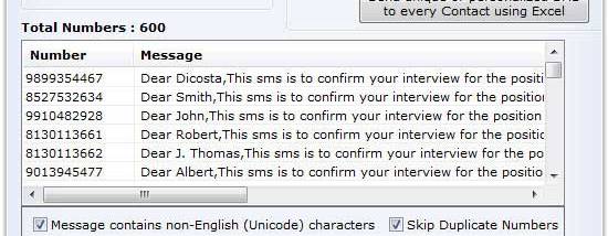 SMS Applications screenshot