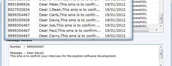 SMS Broadcasting Software screenshot