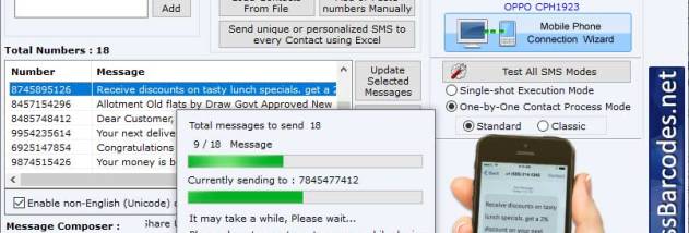 SMS Delivery Tracking Tool screenshot