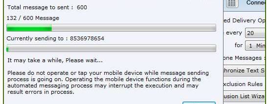 SMS from Windows screenshot