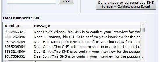 SMS Software for Blackberry screenshot