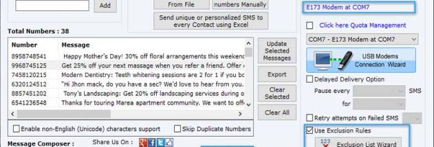 SMS Software USB Modem screenshot