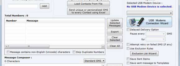SMS USB Modem screenshot