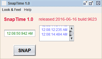 SnapTime screenshot