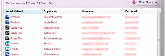 Social Password Decryptor screenshot