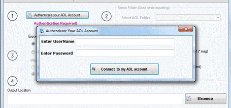 Softaken AOL Backup screenshot