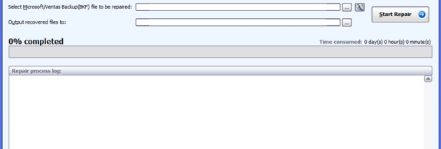 Softaken BKF Recovery screenshot