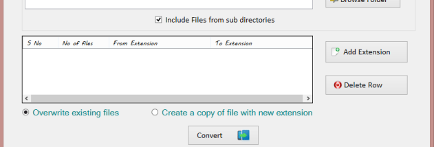 Softaken Freeware File Extension Changer screenshot