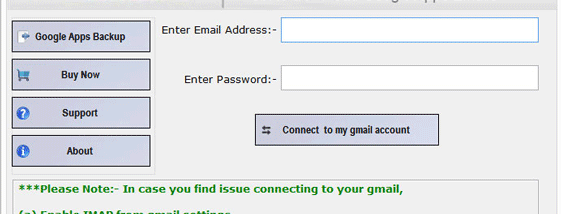 Softaken Google Apps Backup screenshot