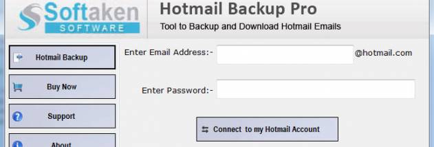 Softaken Hotmail Backup Tool screenshot