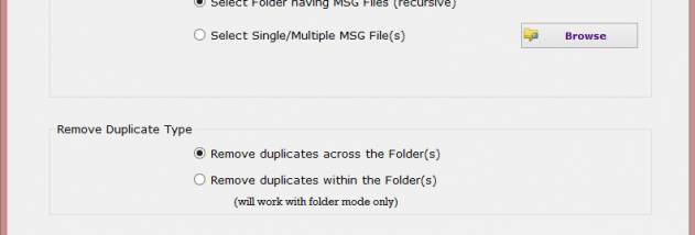 Softaken MSG Duplicate Remover screenshot