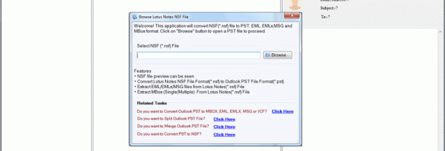 Softaken NSF to PST Converter screenshot