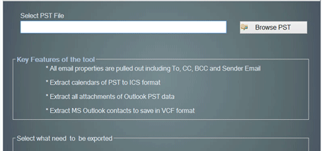 Softaken Outlook PST Extractor screenshot