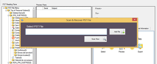 Softaken PST Recovery screenshot