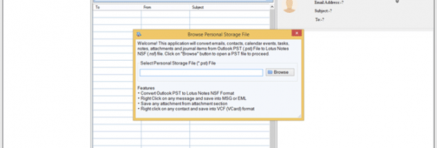 Softaken PST to NSF Converter screenshot